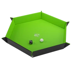 Magnetic Dice Tray Hexagonal Black/Green de Gamegenic en Otros | La Cueva Roja