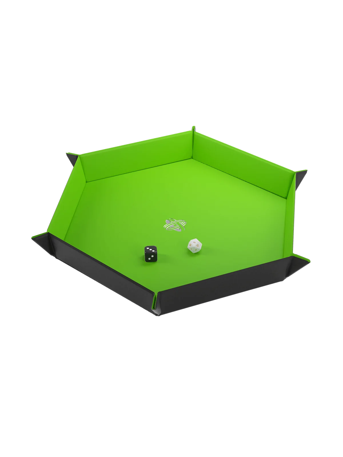 Magnetic Dice Tray Hexagonal Black/Green de Gamegenic en Otros | La Cueva Roja