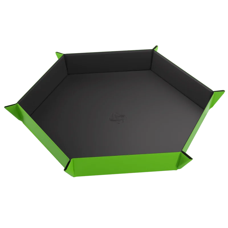 Magnetic Dice Tray Hexagonal Black/Green de Gamegenic en Otros | La Cueva Roja
