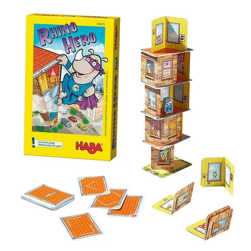 Rhino Hero de Haba en Juegos de Tablero | La Cueva Roja