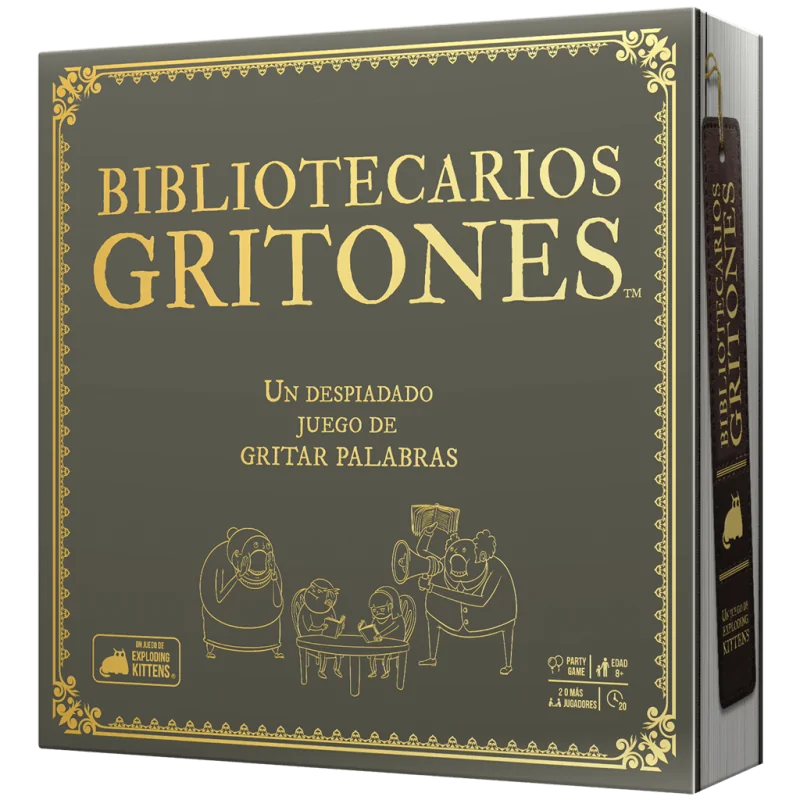 Bibliotecarios Gritones de Exploding Kittens en Juegos de Tablero | La Cueva Roja