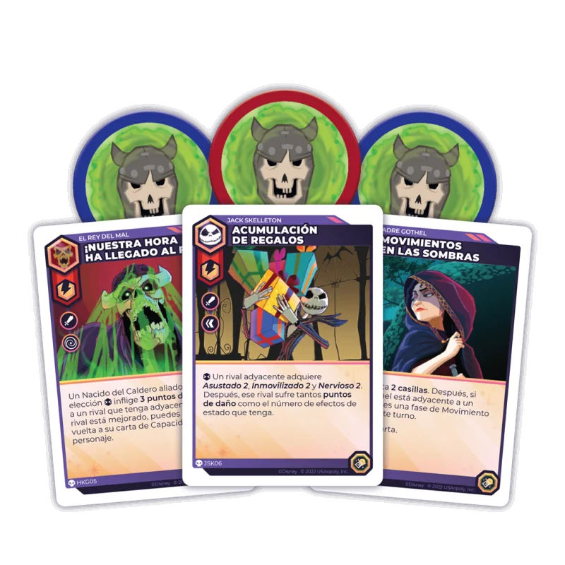 Disney Sorcerer's Arena: Epic Alliances Sombras y Escalofríos de USAopoly en Juegos de Tablero | La Cueva Roja