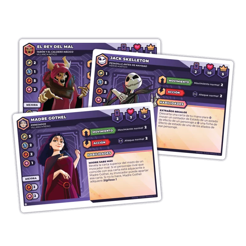 Disney Sorcerer's Arena: Epic Alliances Sombras y Escalofríos de USAopoly en Juegos de Tablero | La Cueva Roja