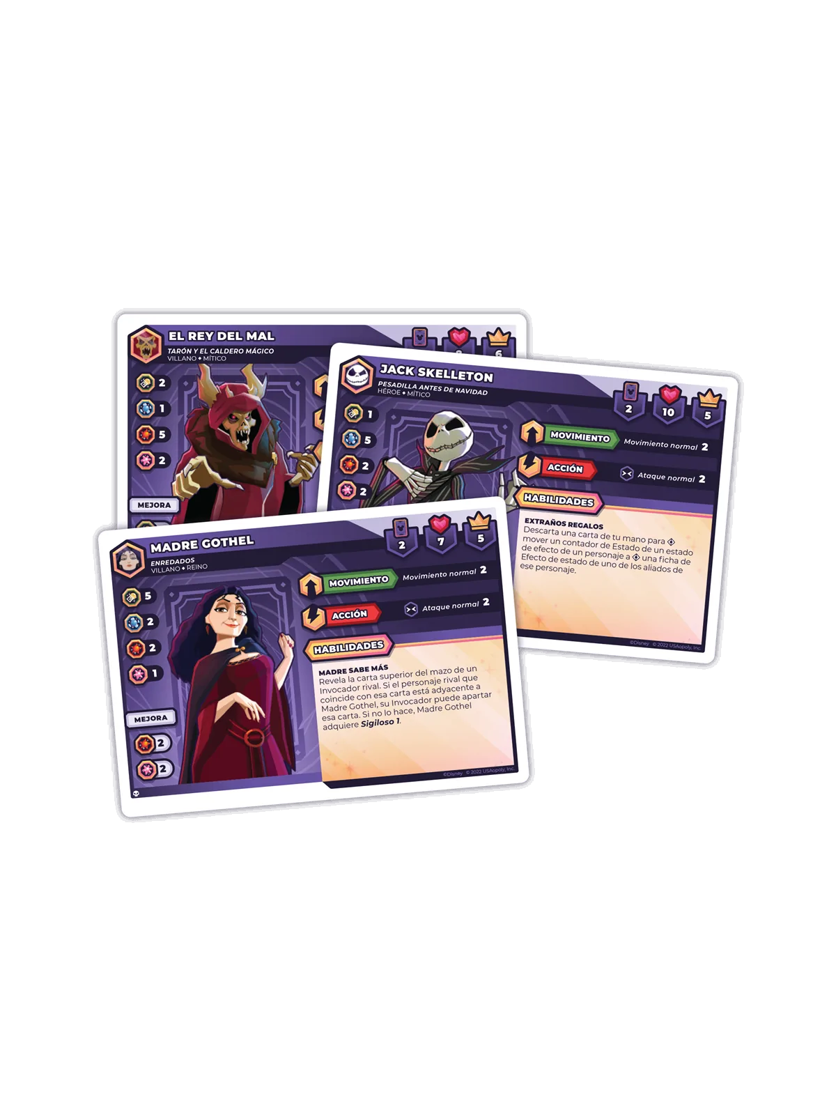 Disney Sorcerer's Arena: Epic Alliances Sombras y Escalofríos de USAopoly en Juegos de Tablero | La Cueva Roja