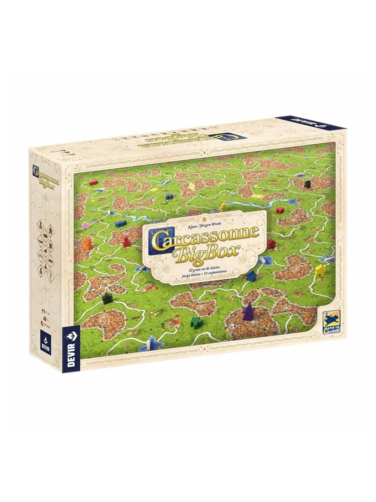 Carcassonne Big Box de Devir en Juegos de Tablero | La Cueva Roja