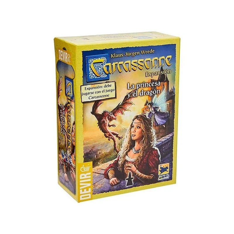 Carcassonne: La Princesa y el Dragon de Devir en Juegos de Tablero | La Cueva Roja