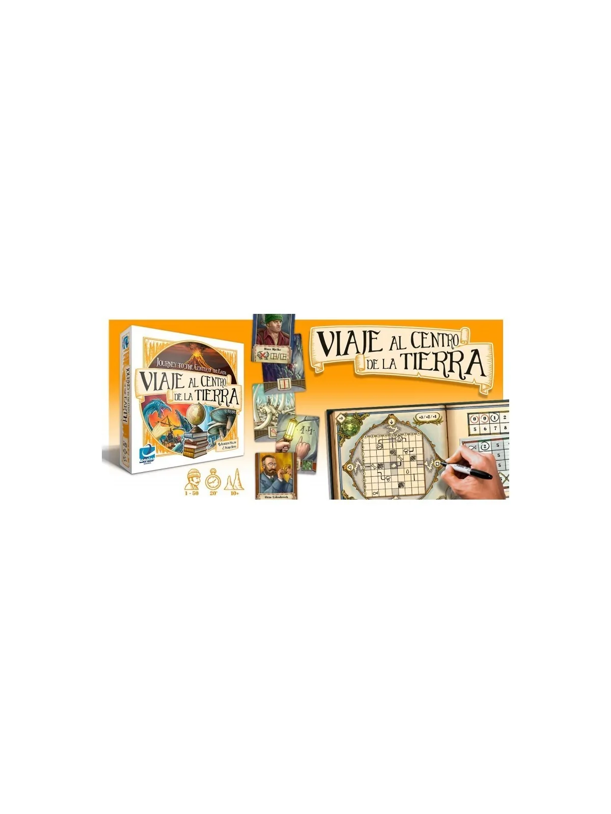Viaje al Centro de la Tierra de Looping Games en Juegos de Cartas | La Cueva Roja