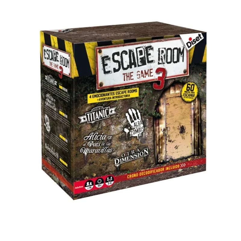 Escape Room The Game 3 de Diset en Juegos de Tablero | La Cueva Roja