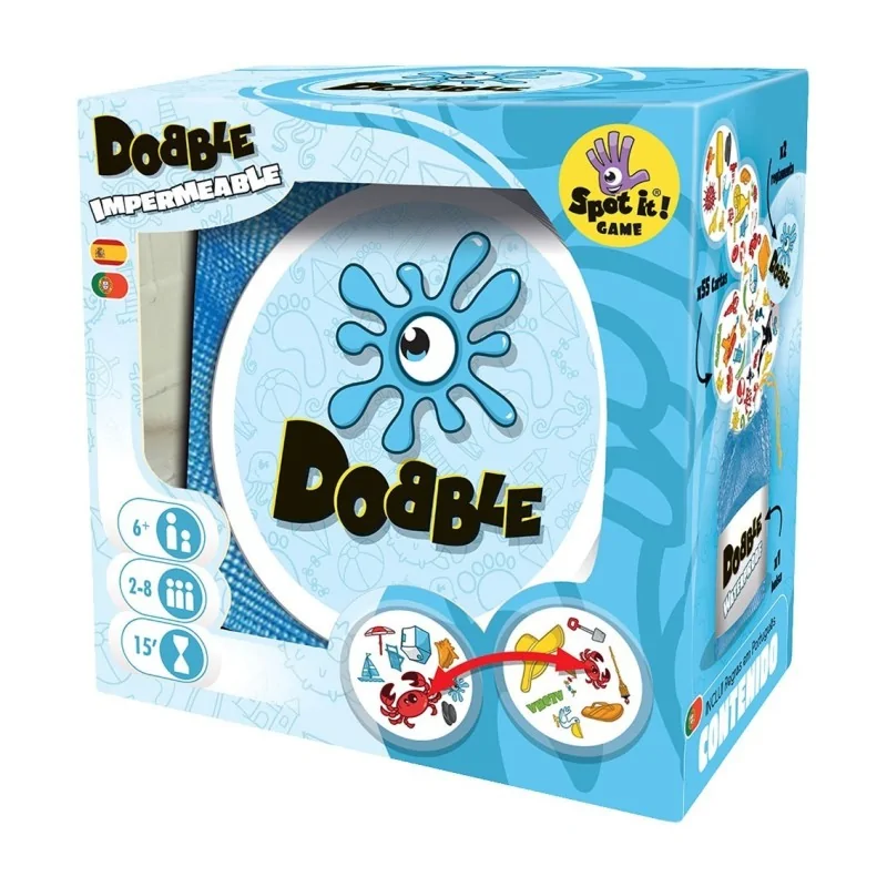 Dobble Waterproof de Juegos en Juegos de Cartas | La Cueva Roja