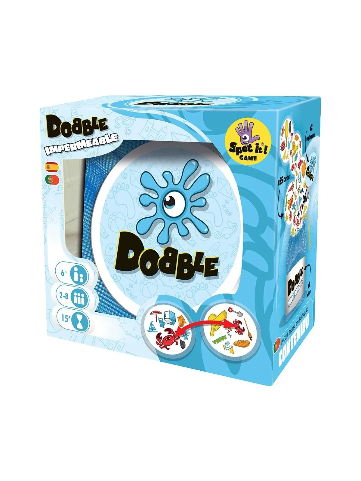 Dobble Waterproof de Juegos en Juegos de Cartas | La Cueva Roja