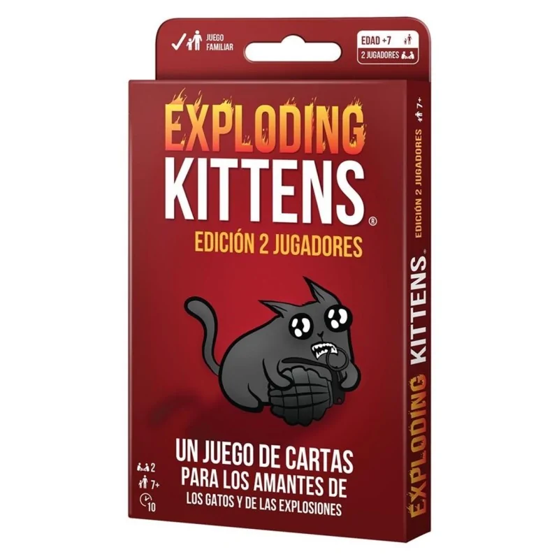 Exploding Kittens: Edicion 2 Jugadores de Exploding Kittens en Juegos de Cartas | La Cueva Roja