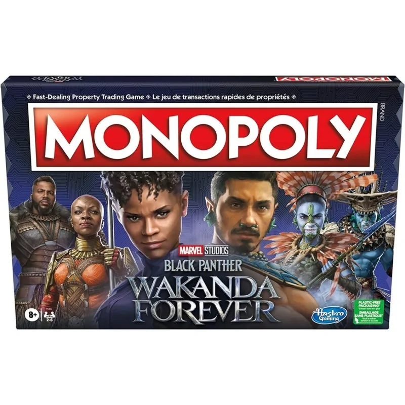 Monopoly Black Panther de Hasbro en Juegos de Tablero | La Cueva Roja