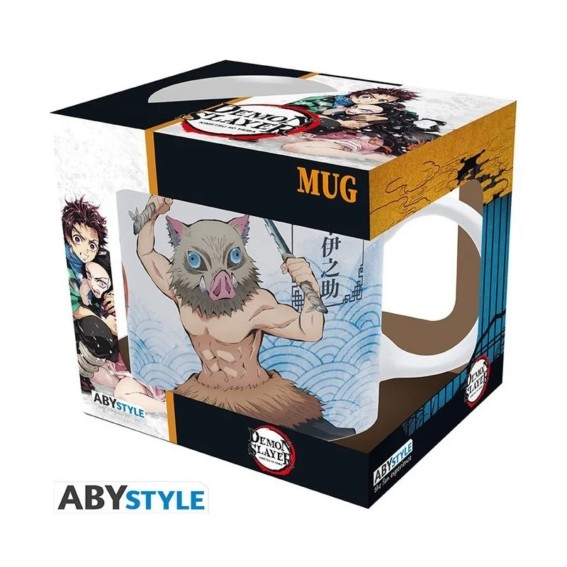 Taza 320 ML Demon Slayer Zenitsu & Inosuke de ABYSSE en Merchandising | La Cueva Roja