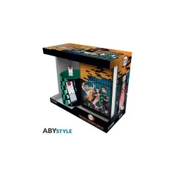Pack Taza 320ml Llavero y Cuaderno Tanjiro Demon Slayer de ABYSSE en Tazas - Vasos | La Cueva Roja