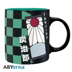 Pack Taza 320ml Llavero y Cuaderno Tanjiro Demon Slayer de ABYSSE en Tazas - Vasos | La Cueva Roja