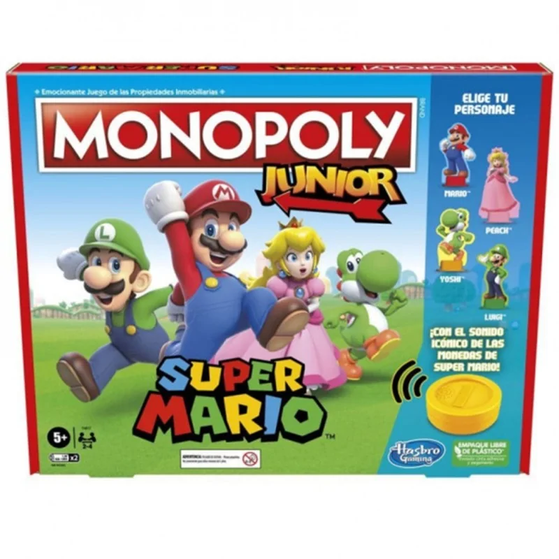 Monopoly: Jr Super Mario de Hasbro en Juegos de Tablero | La Cueva Roja