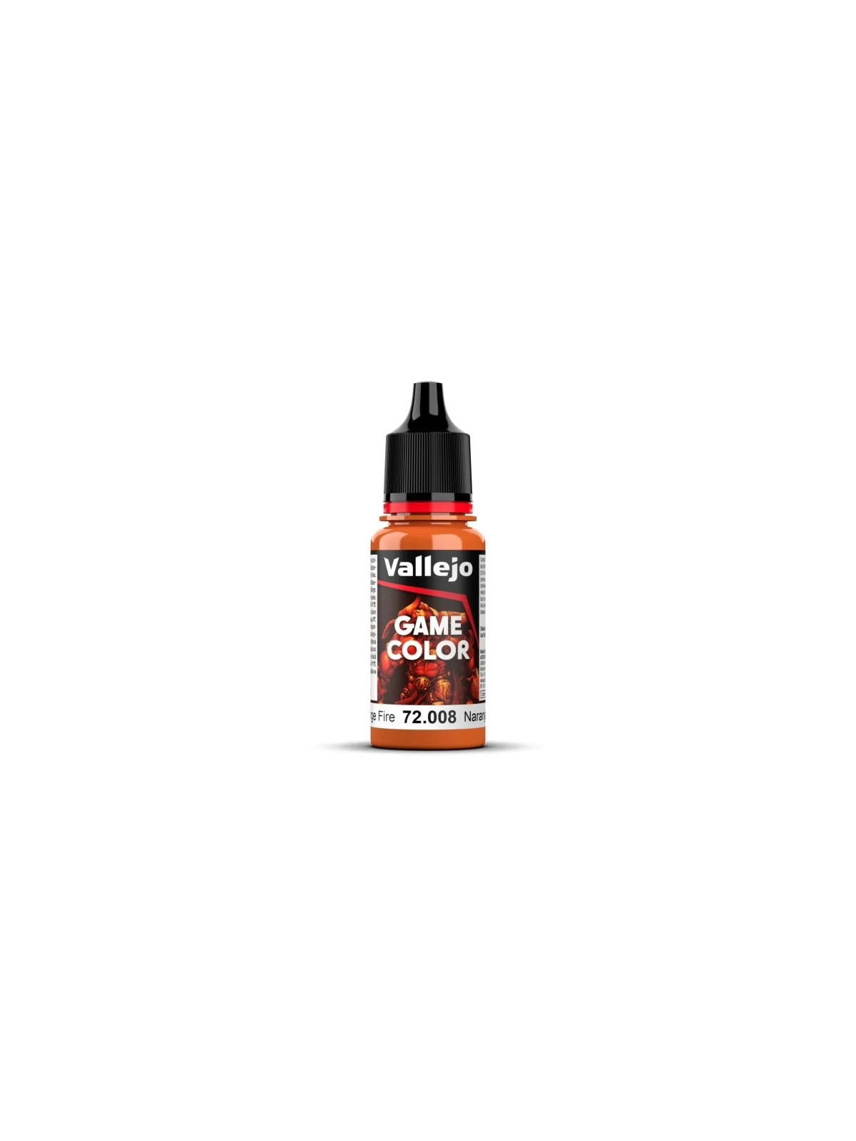 Naranja Fuego Game Color Vallejo 18 ml (72008) de Vallejo en Game Color | La Cueva Roja