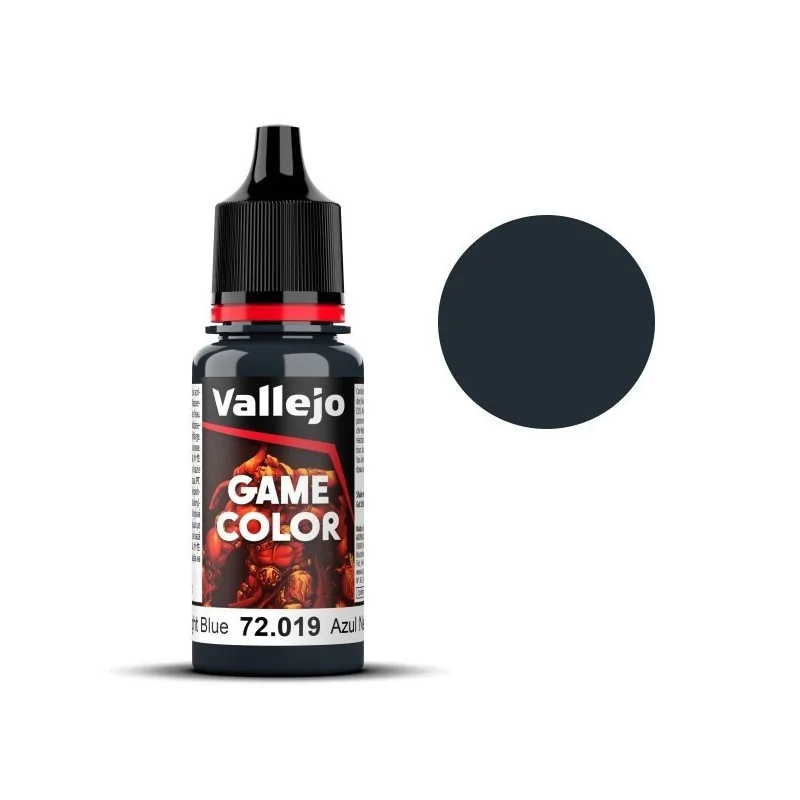 Azul Negro Game Color Vallejo 18 ml (72019) de Vallejo en Game Color | La Cueva Roja