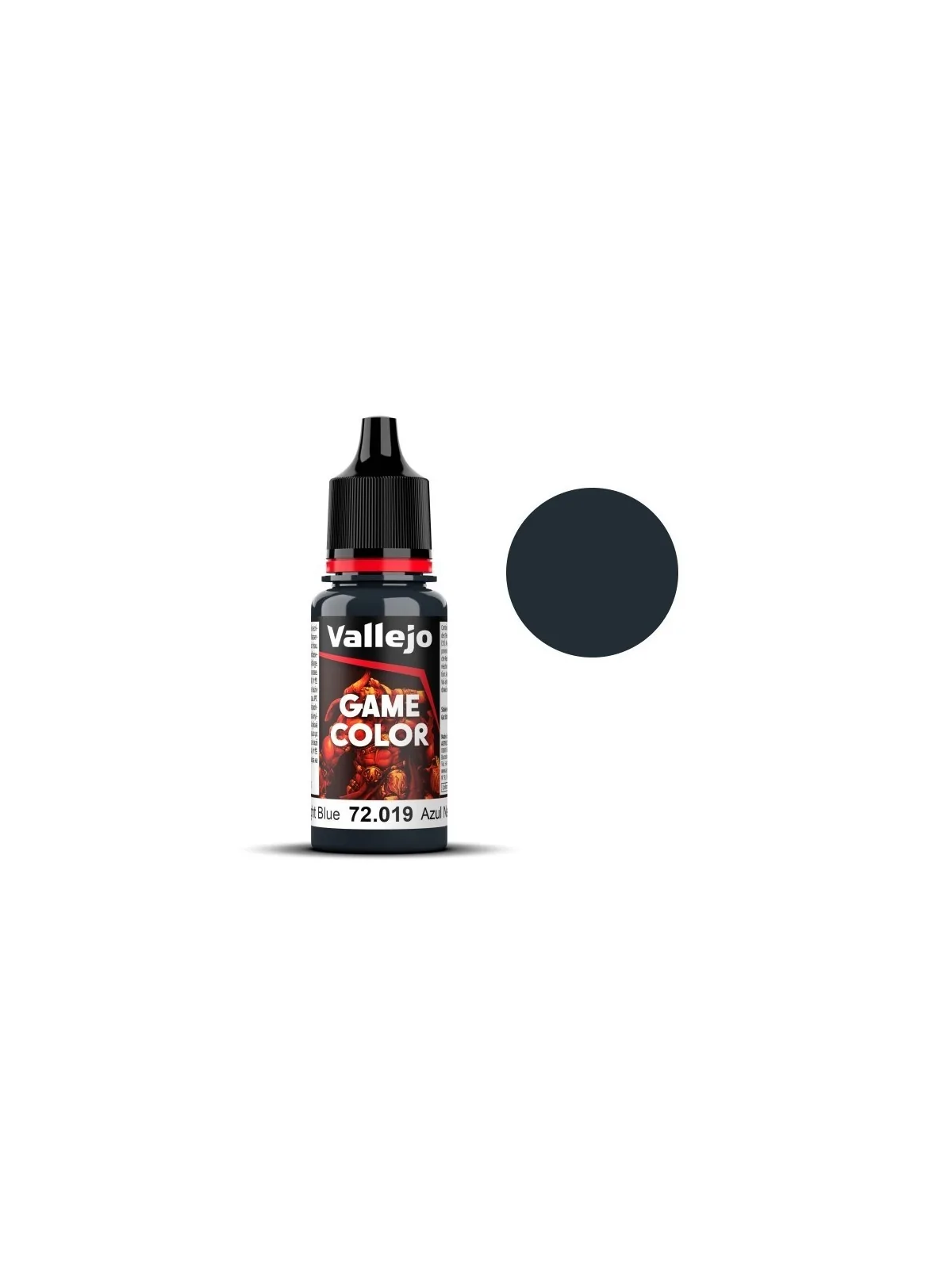 Azul Negro Game Color Vallejo 18 ml (72019) de Vallejo en Game Color | La Cueva Roja