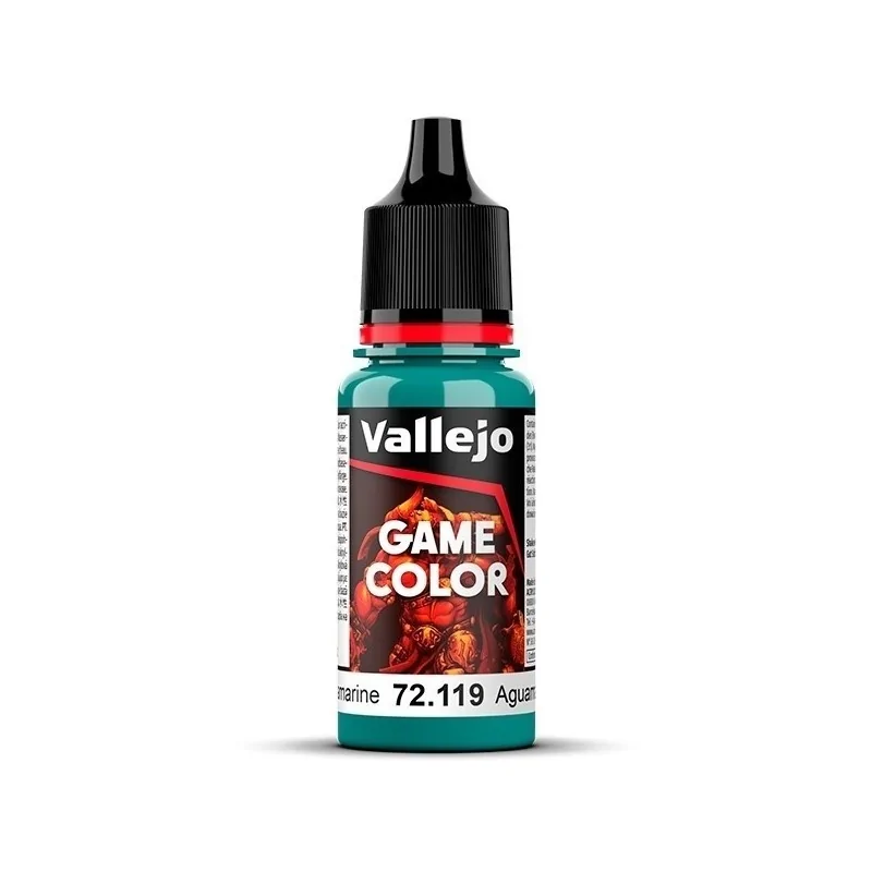 Aguamarina Game Color Vallejo 18 ml (72119) de Vallejo en Game Color | La Cueva Roja