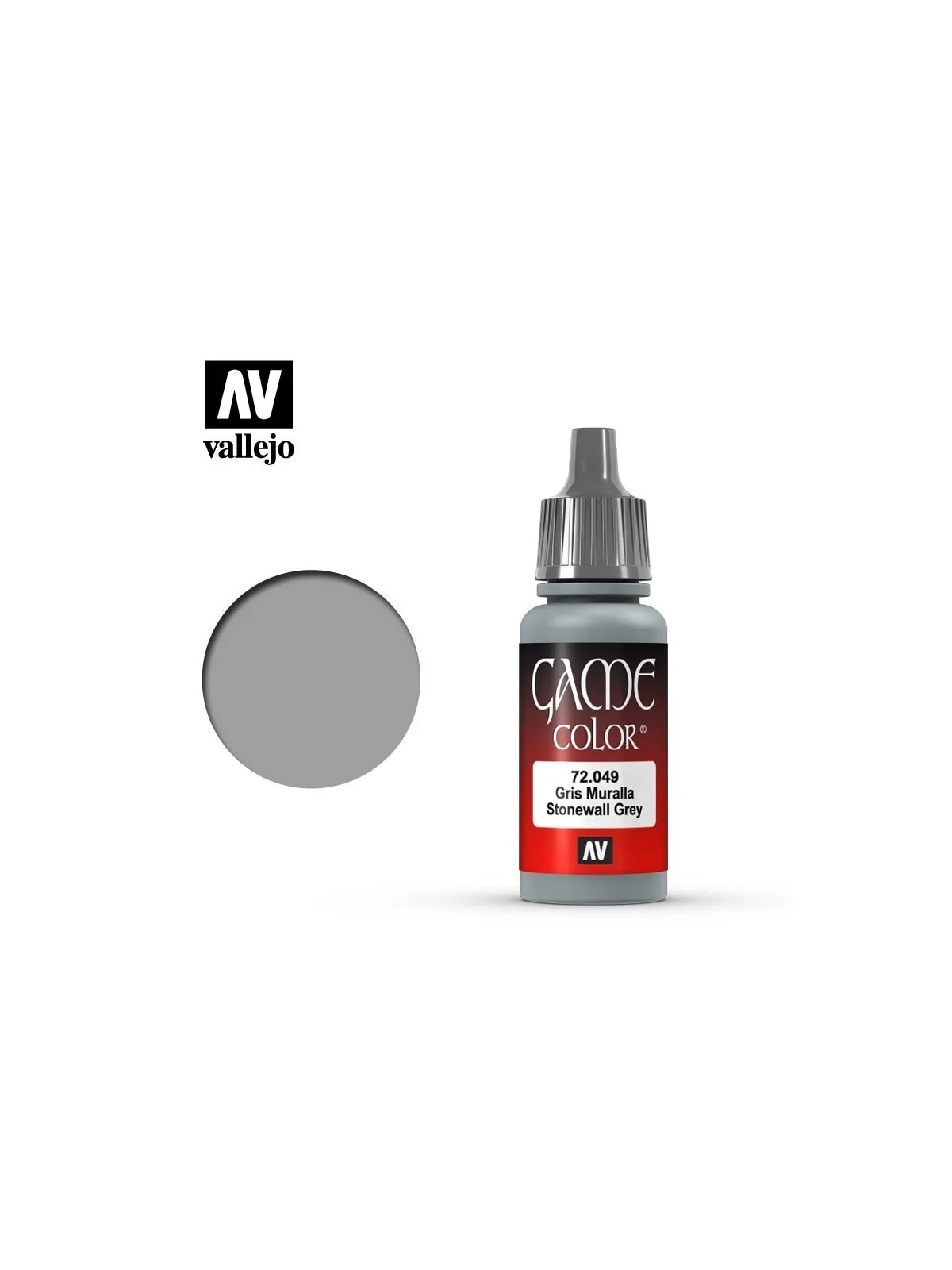 Gris Muralla Game Color Vallejo 18 ml (72049) de Vallejo en Game Color | La Cueva Roja