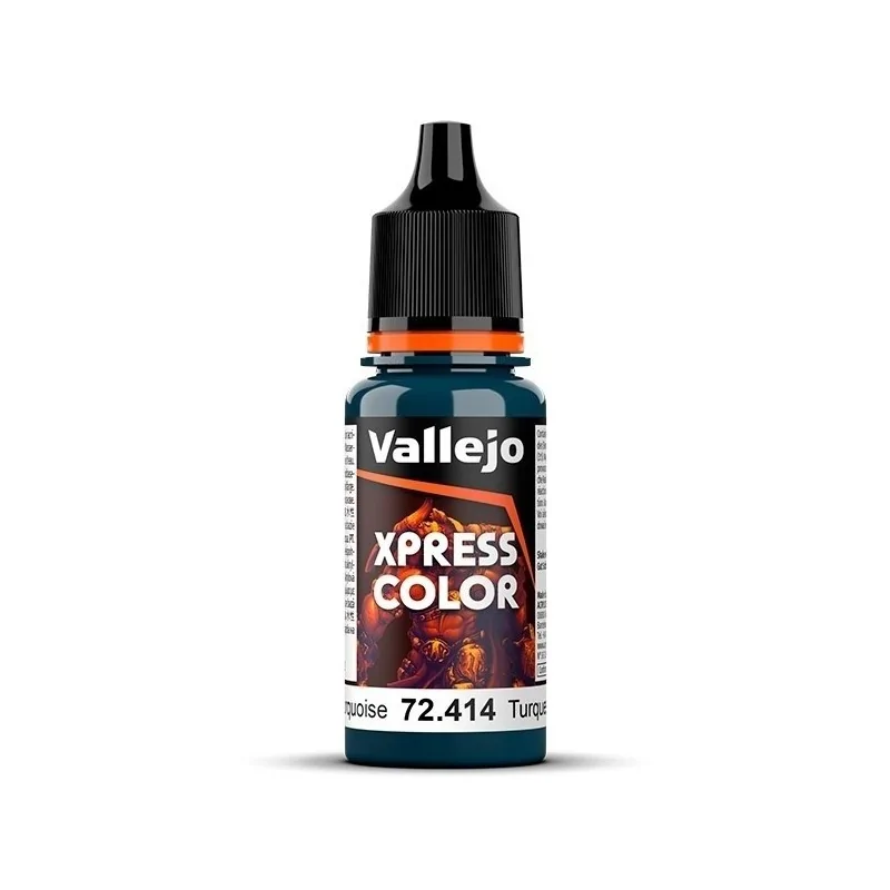 Turquesa Caribe Game Color Xpress Vallejo 18 ml (72414) de Vallejo en Xpress Color | La Cueva Roja