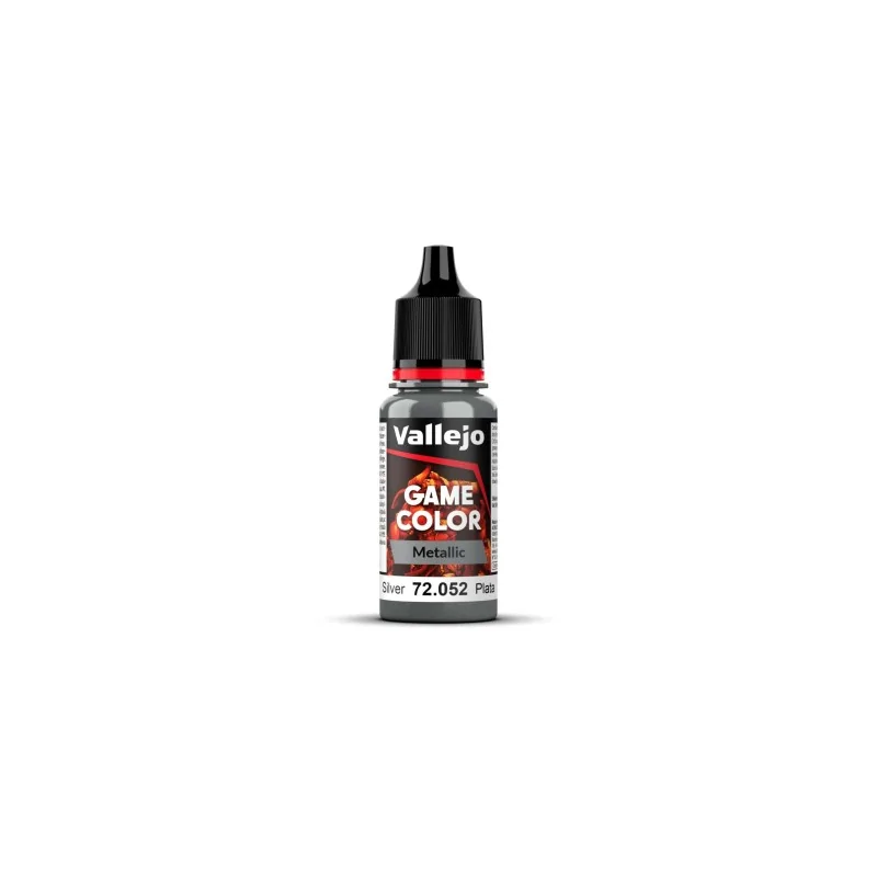 Plata Game Color Metal Vallejo 18 ml (72052) de Vallejo en Game Color | La Cueva Roja
