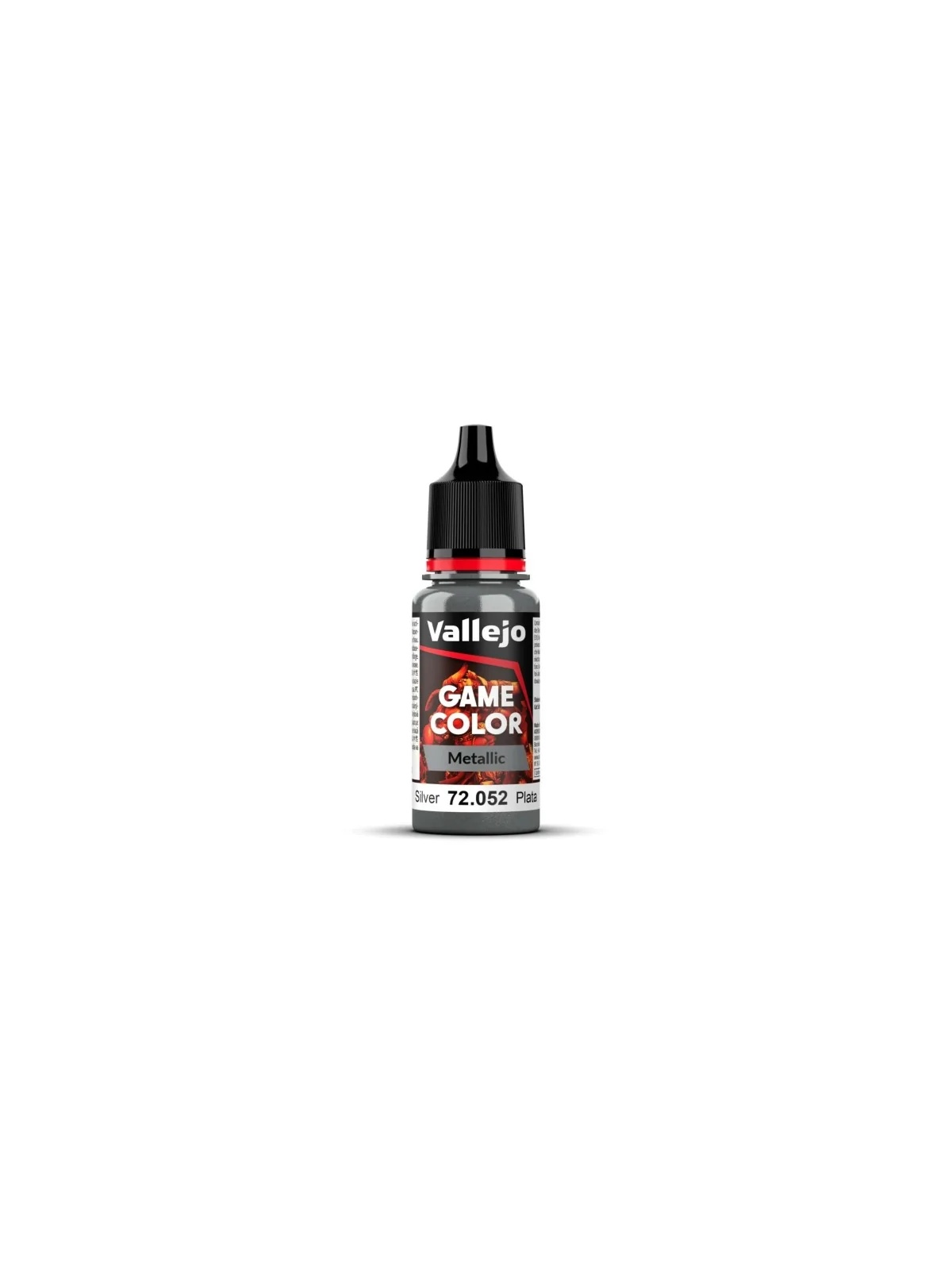 Plata Game Color Metal Vallejo 18 ml (72052) de Vallejo en Game Color | La Cueva Roja