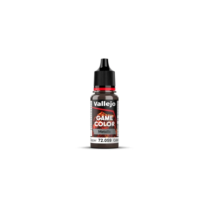 Cobre Bruñido Game Color Metal Vallejo 18 ml (72059) de Vallejo en Game Color | La Cueva Roja