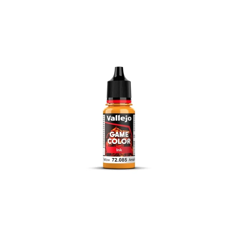 Amarillo Game Color Ink Tinta Vallejo 18 ml (72085) de Vallejo en Game Color | La Cueva Roja