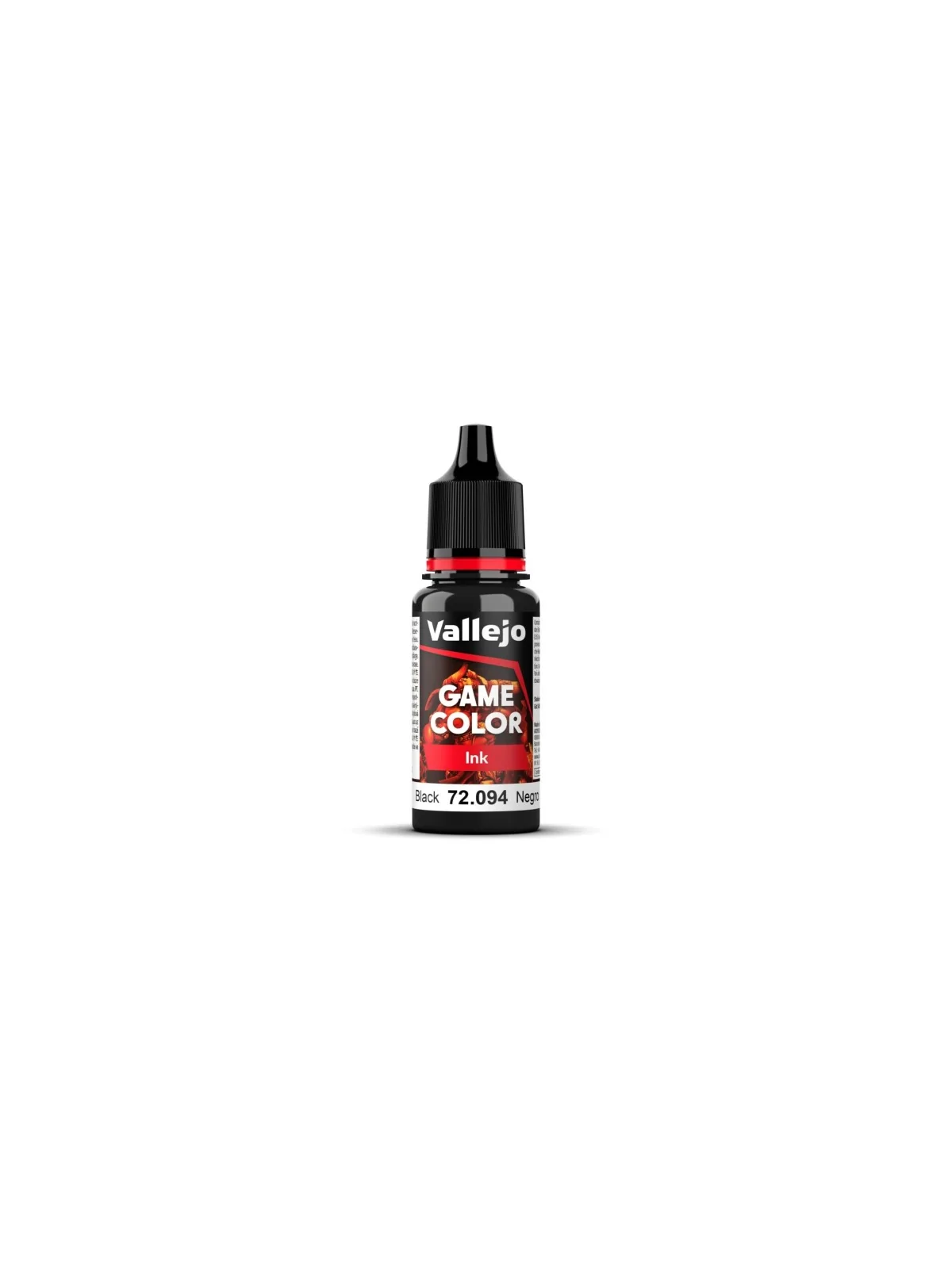 Negro Game Color Ink Tinta Vallejo 18 ml (72094) de Vallejo en Game Color | La Cueva Roja