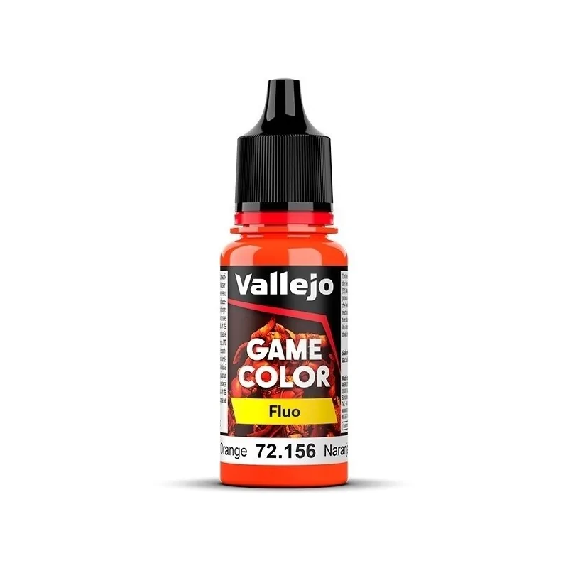 Naranja Fluorescente Game Color Fluo Vallejo 18 ml (72156) de Vallejo en Game Color | La Cueva Roja