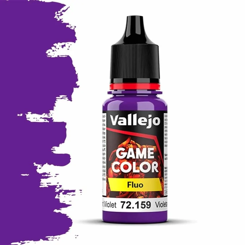 Violeta Fluorescente Game Color Fluo Vallejo 18 ml (72159) de Vallejo en Game Color | La Cueva Roja