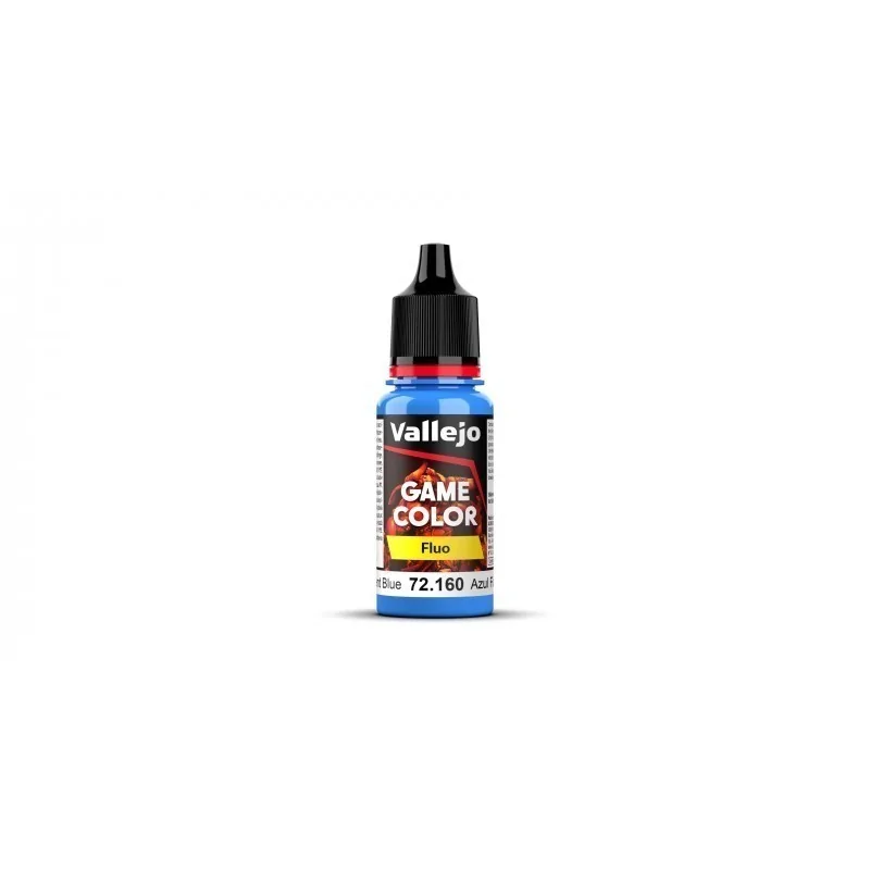 Azul Fluorescente Game Color Fluo Vallejo 18 ml (72160) de Vallejo en Game Color | La Cueva Roja