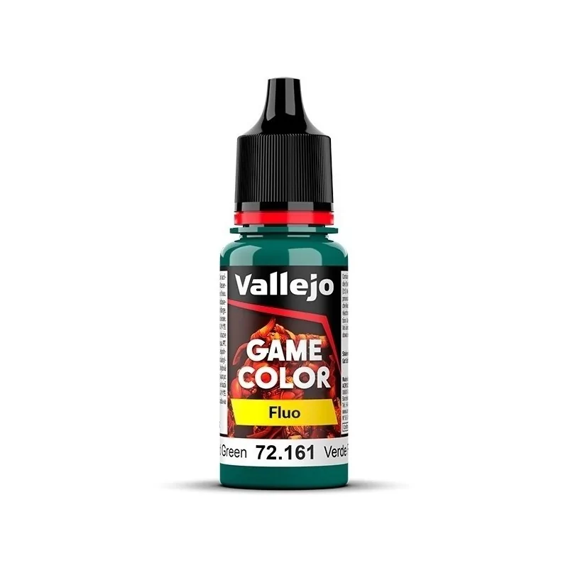 Verde Frío Fluorescente Game Color Fluo Vallejo 18 ml (72161) de Vallejo en Game Color | La Cueva Roja