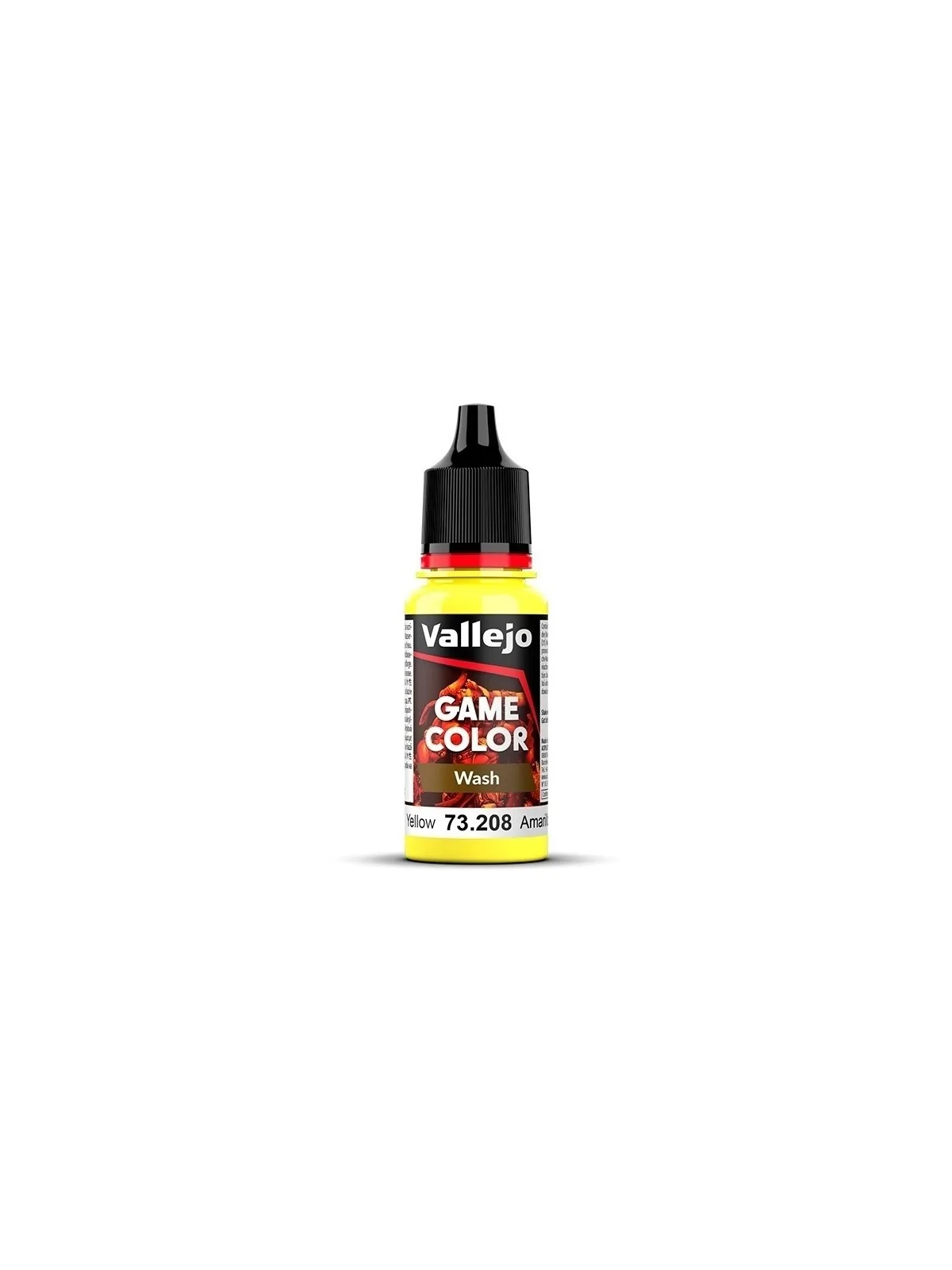 Amarillo Game Color Wash Lavado Vallejo 18 ml (73208) de Vallejo en Game Color | La Cueva Roja