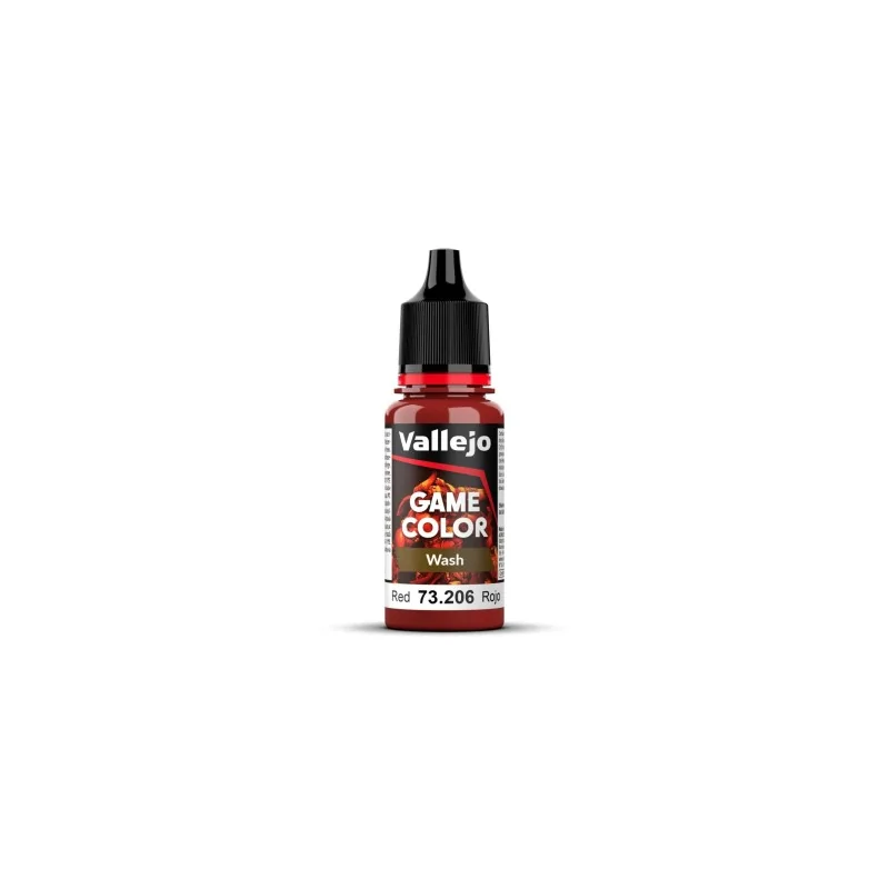 Rojo Game Color Wash Lavado Vallejo 18 ml (73206) de Vallejo en Game Color | La Cueva Roja