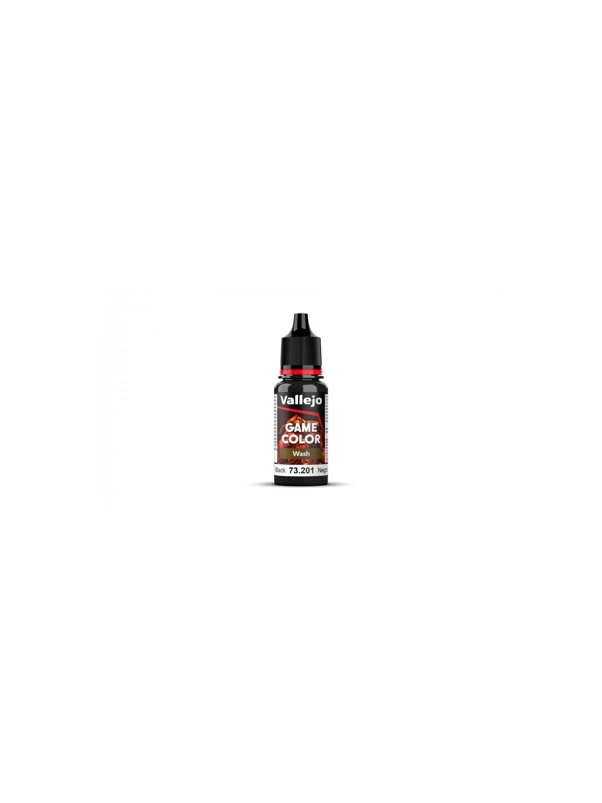 Negro Game Color Wash Lavado Vallejo 18 ml (73201) de Vallejo en Game Color | La Cueva Roja