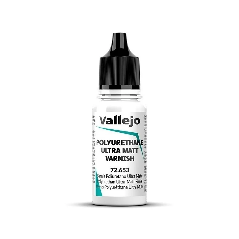 Barniz Poliuretano Ultra Mate Game Color Auxiliares Vallejo 18 ml (72653) de Vallejo en Game Color | La Cueva Roja