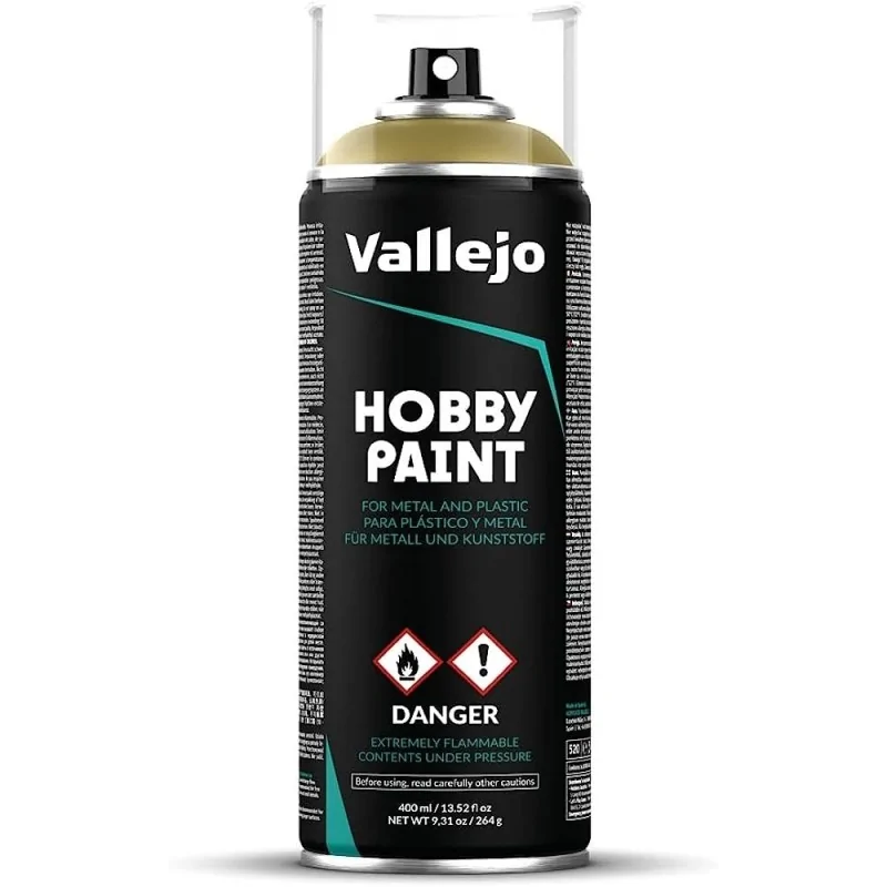 Dunkelgelb Spray Aerosol Vallejo 400 ml (28001) de Vallejo en Spray | La Cueva Roja