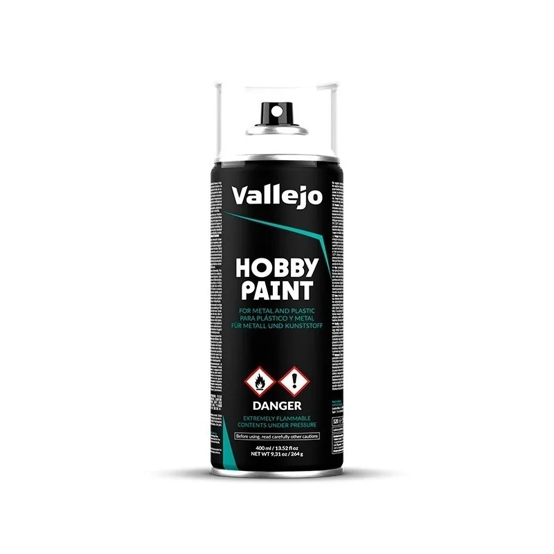 Plata Spray Aerosol Vallejo 400 ml (28021) de Vallejo en Spray | La Cueva Roja