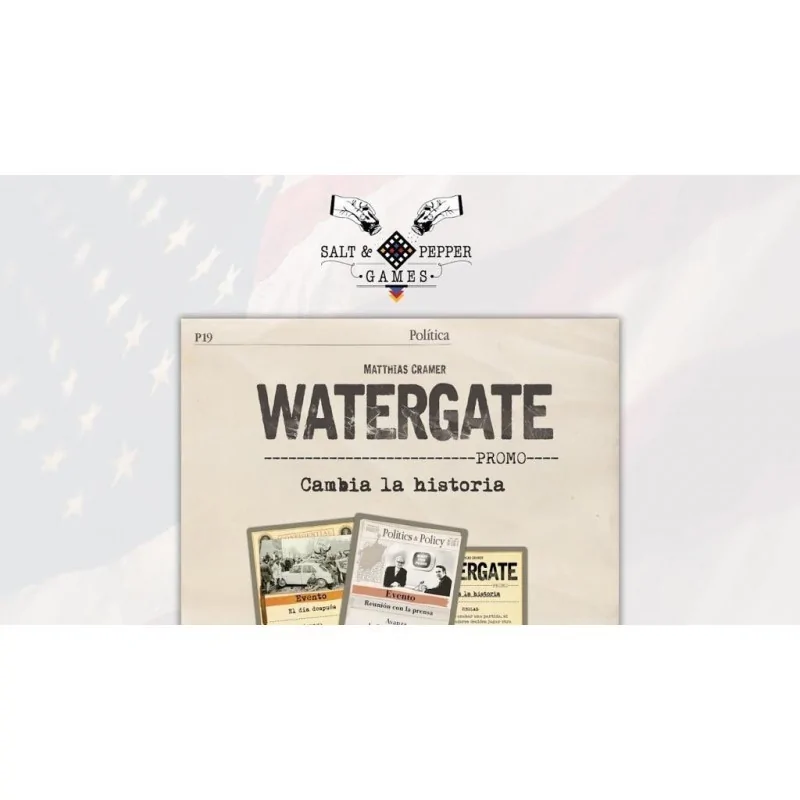Watergate + Promo Cambia la Historia de Salt and Pepper Games en Juegos de Tablero | La Cueva Roja