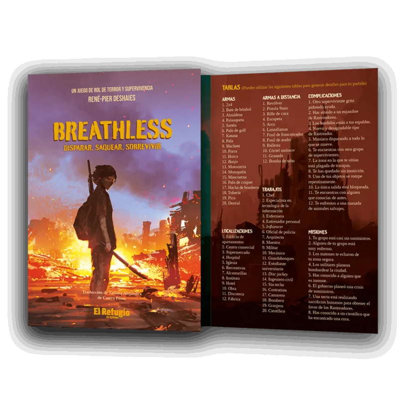 Breathless: Disparar, Saquear, Sobrevivir de El Refugio de Ryhope en Juegos de Rol | La Cueva Roja