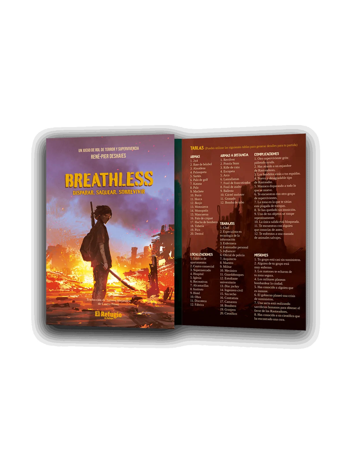 Breathless: Disparar, Saquear, Sobrevivir de El Refugio de Ryhope en Juegos de Rol | La Cueva Roja