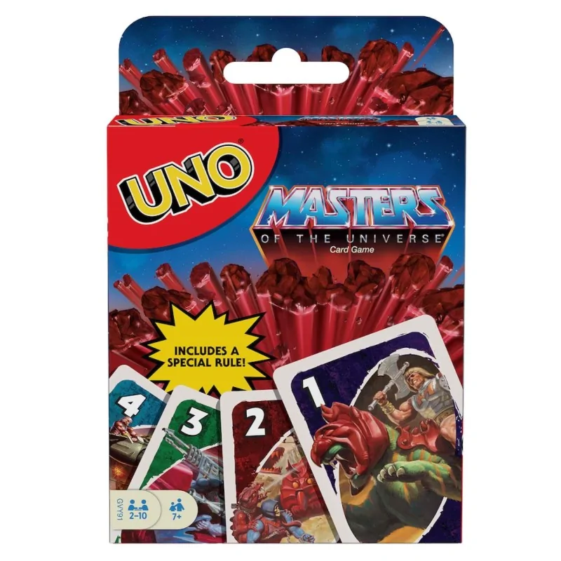 Uno Masters of the Universe de Mattel en Juegos de Tablero | La Cueva Roja