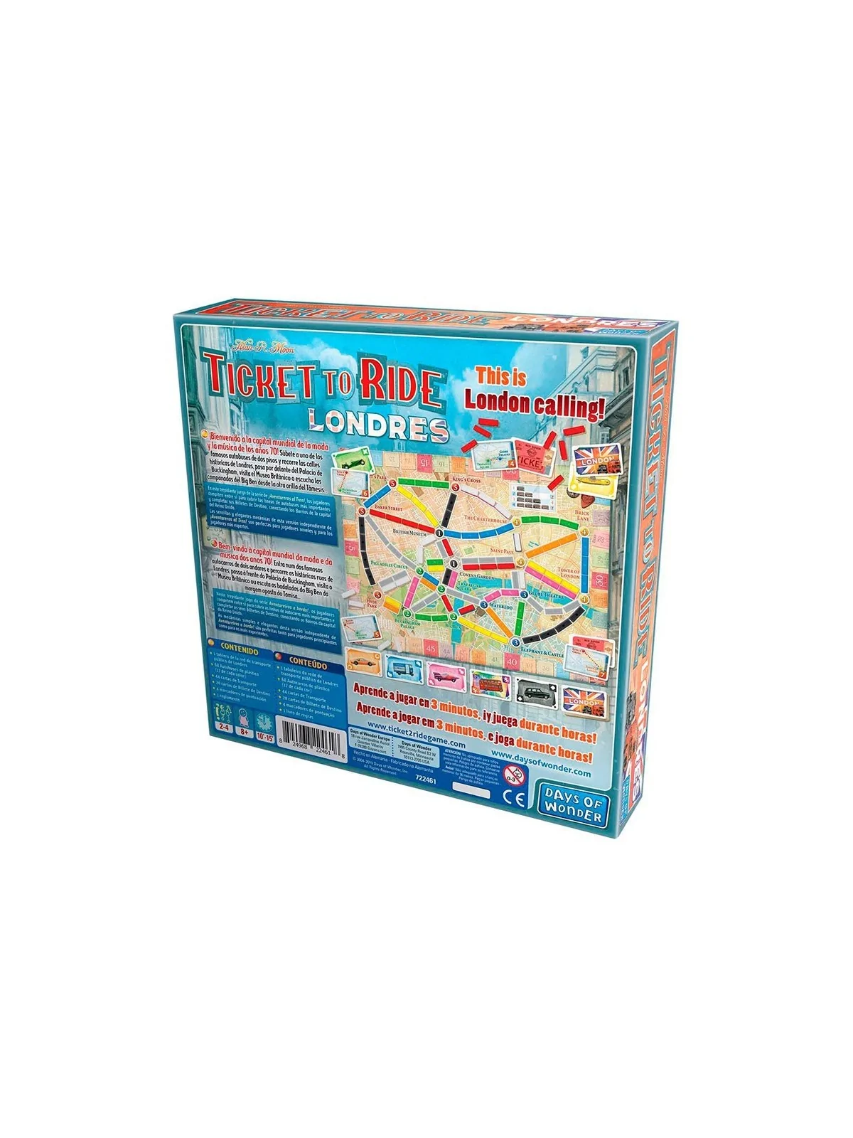 ¡Aventureros al Tren! Londres de Asmodee en Juegos de Tablero | La Cueva Roja