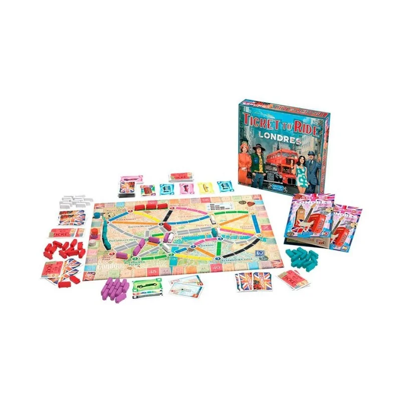 ¡Aventureros al Tren! Londres de Asmodee en Juegos de Tablero | La Cueva Roja