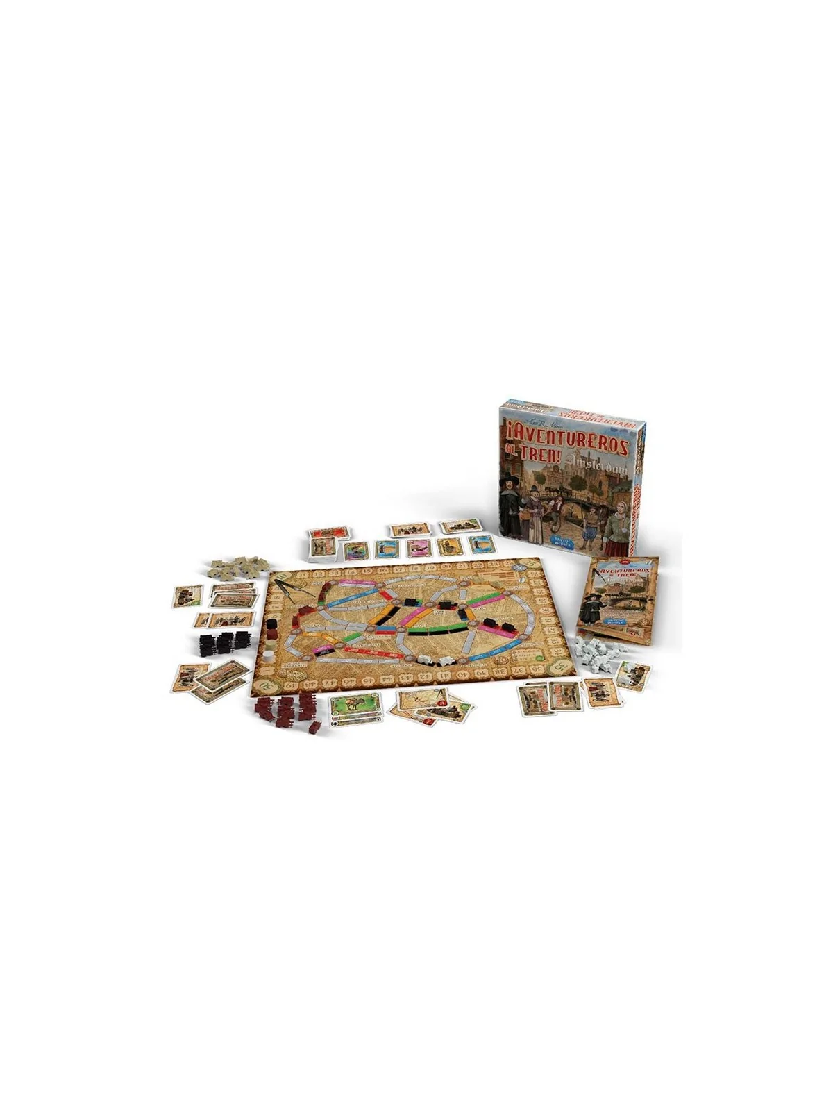 ¡Aventureros al Tren! Amsterdam de Asmodee en Juegos de Tablero | La Cueva Roja