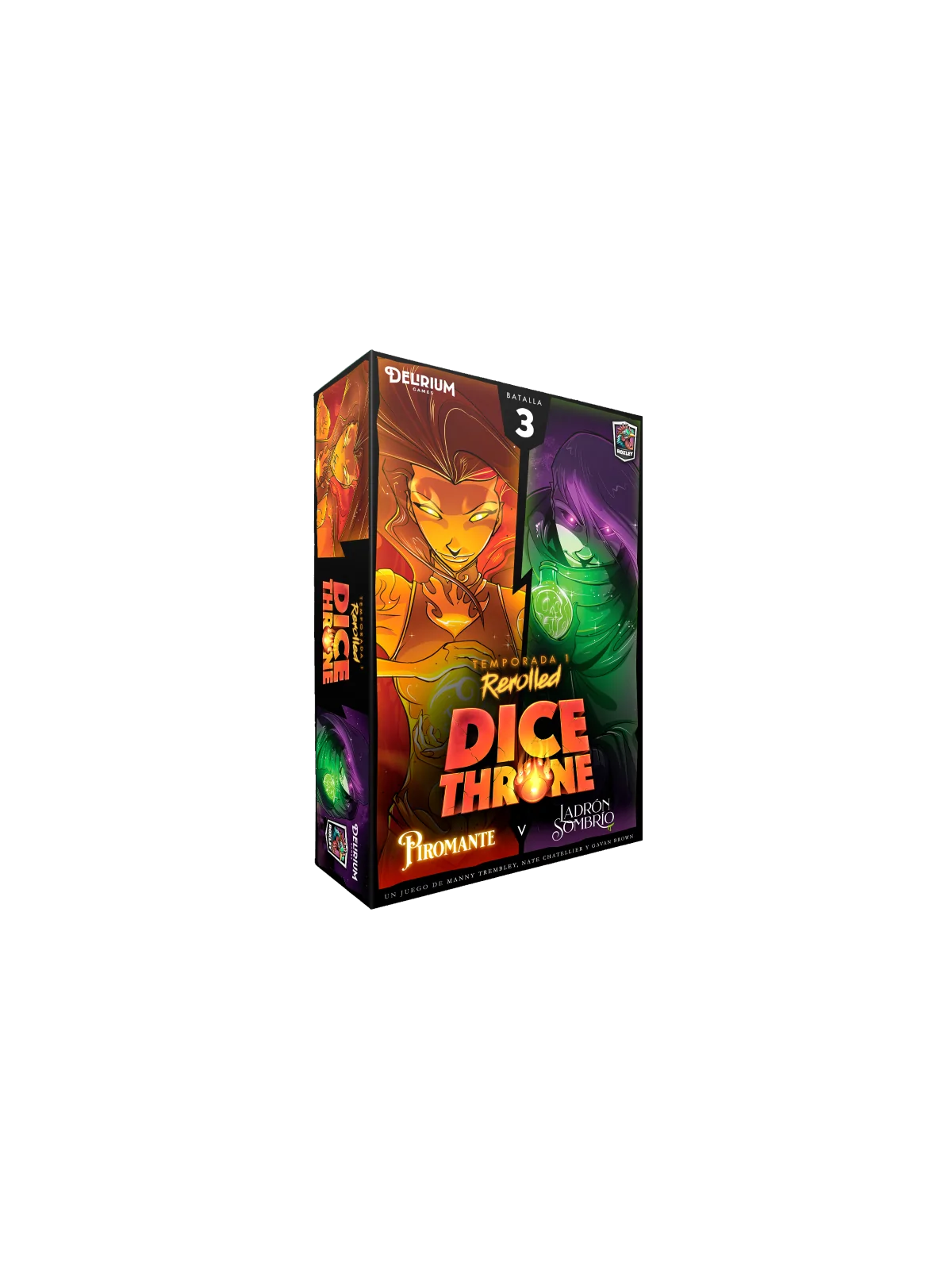 Dice Throne: Piromante vs Ladrón Sombrío de Delirium Games en Juegos de Tablero | La Cueva Roja