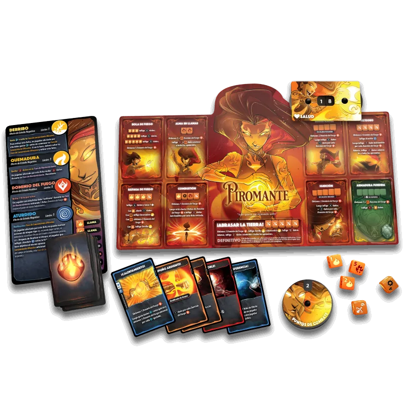Dice Throne: Piromante vs Ladrón Sombrío de Delirium Games en Juegos de Tablero | La Cueva Roja